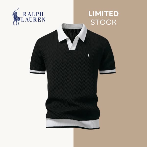 50% DE RÉDUCTION | Polo R. Lauren contrasté Prestige – Édition allemande