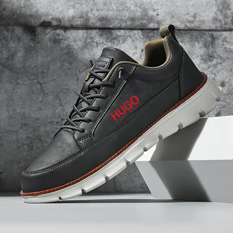 Tennis H.BOSS en cuir respirant
