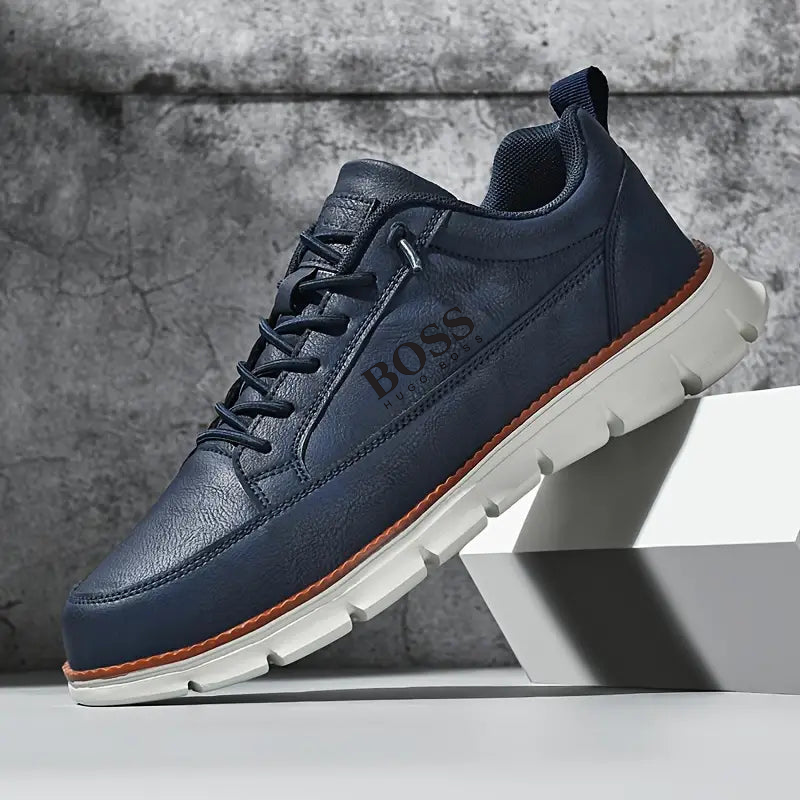 Tennis H.BOSS en cuir respirant