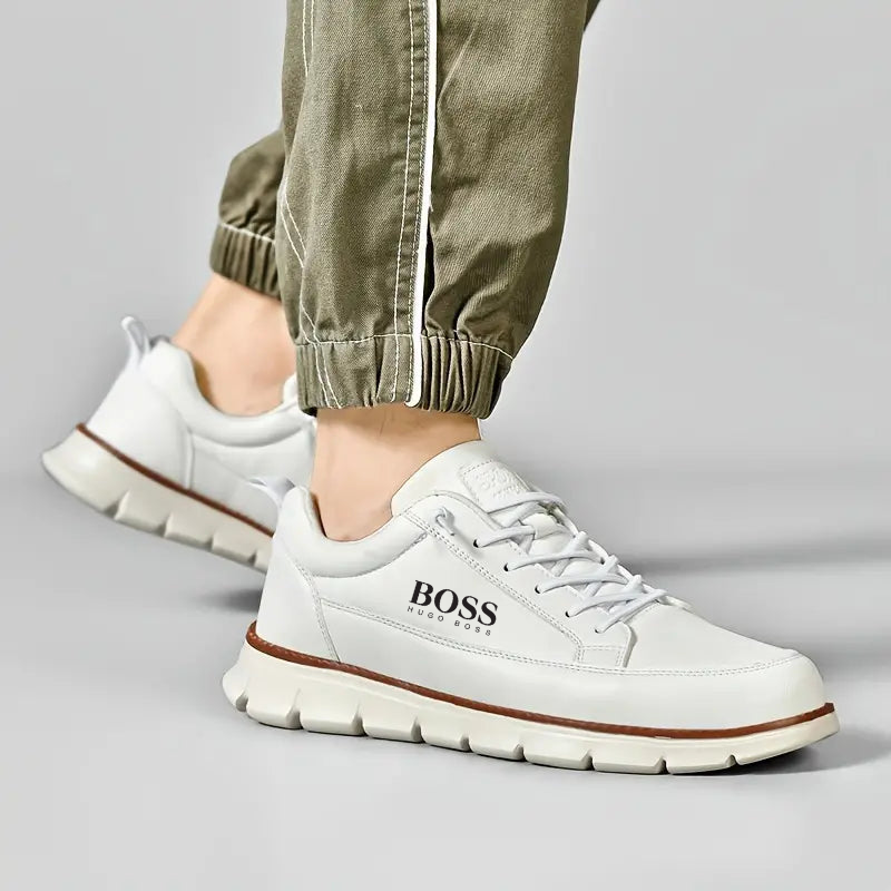 Tennis H.BOSS en cuir respirant