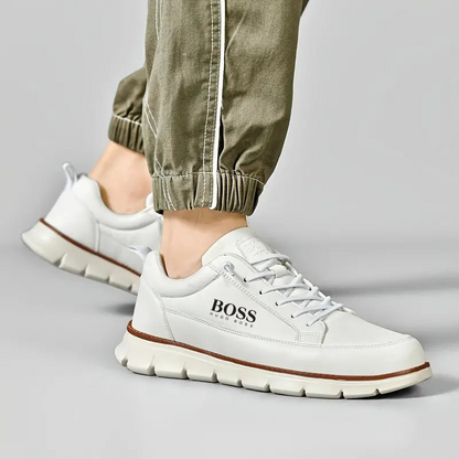 Tennis H.BOSS en cuir respirant