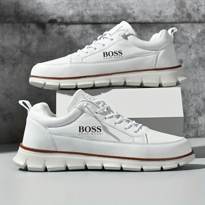 Tennis H.BOSS en cuir respirant